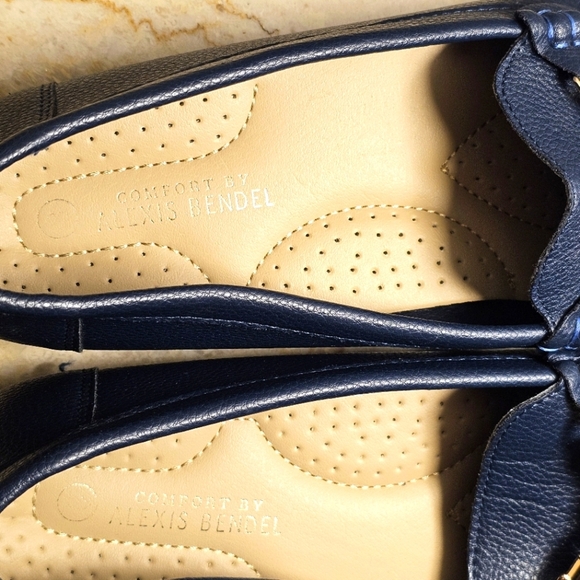 Comfort By Alexis Bendel Dorothy-22L Womens Navy Blue Slip-on Driving Loafers 8 - Picture 8 of 9